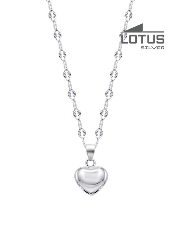 LOTUS SILVER NECKLACE